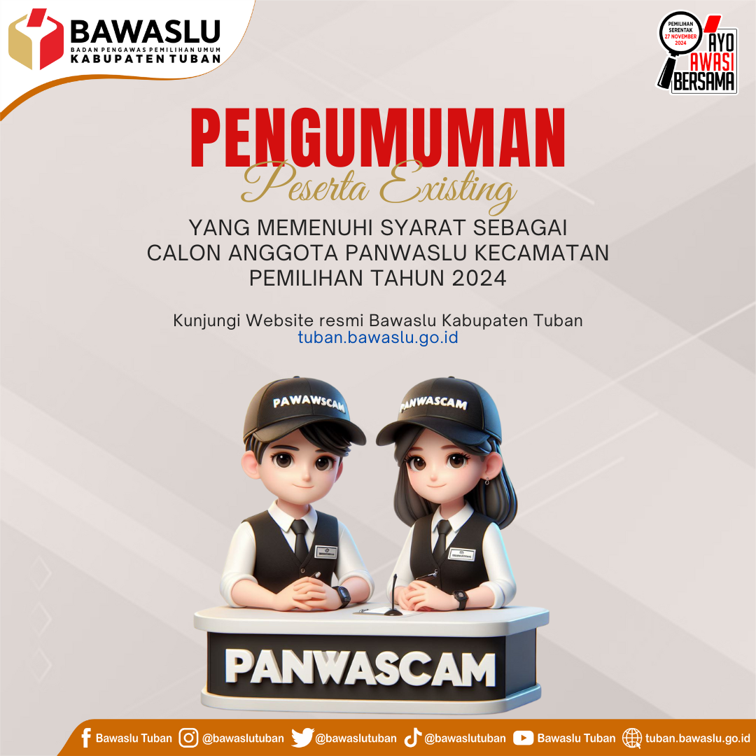 Panwascam Existing Pemilihan 2024