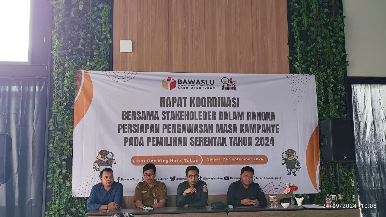 Rapat Koordinasi Bersama Stakeholder Pengawasan Masa Kampanye