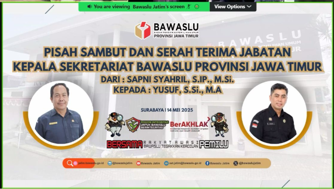 Pisah sambut kasek jatim 2025