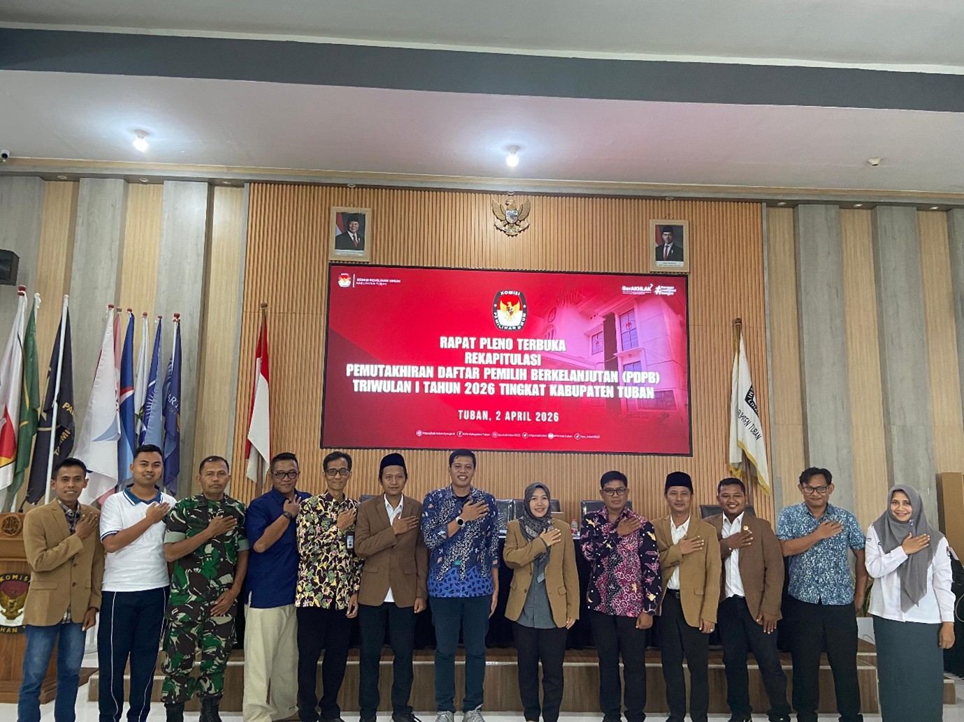 pengawasan Rapat Pleno PDPB TW 1 KPU Tuban