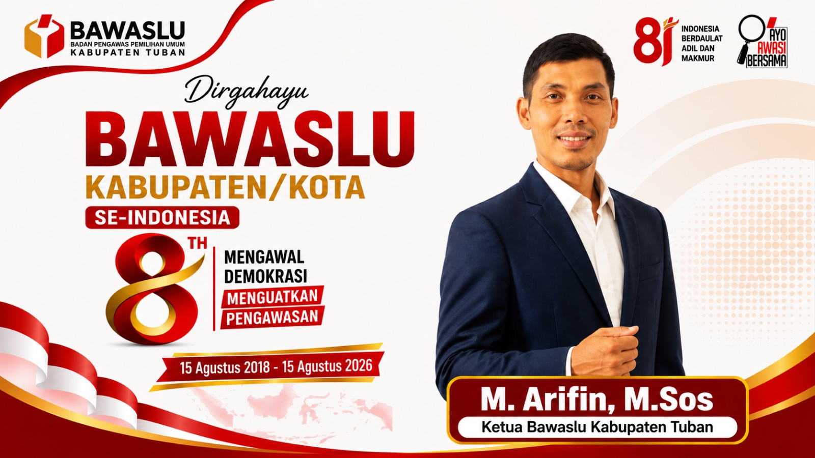 Arifin_HUT 8 Bawaslu KabKota
