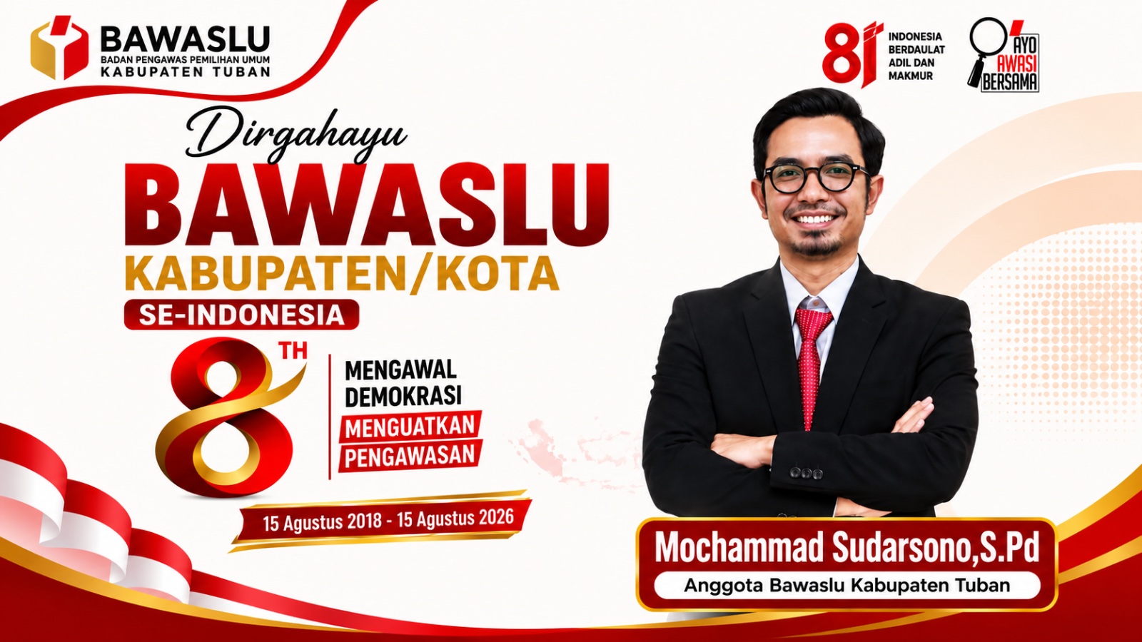 Sudarsono_HUT 8 Bawaslu KabKota