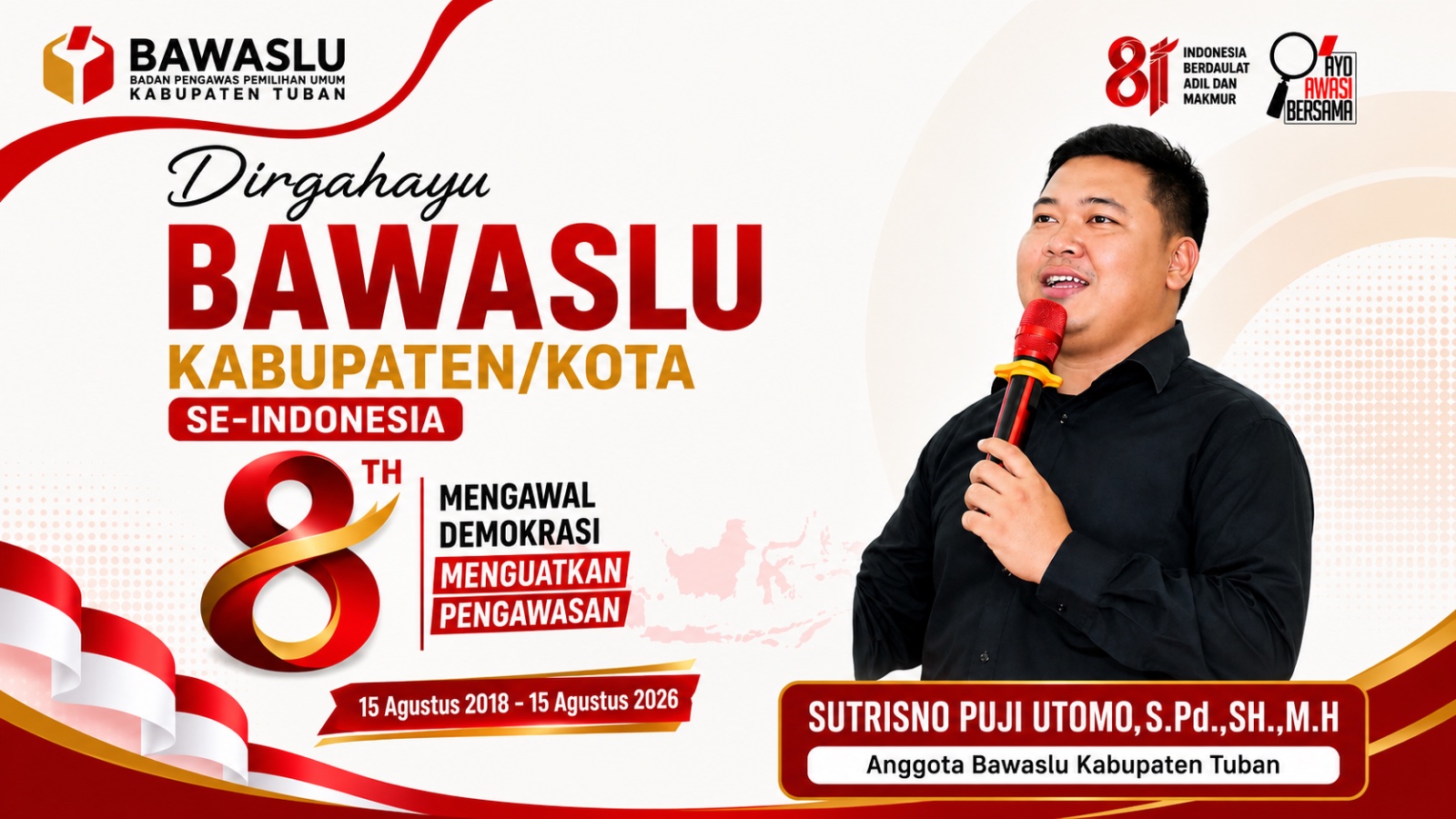 Sutrisno_HUT 8 Bawaslu KabKota