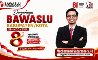 Sudarsono_HUT 8 Bawaslu KabKota
