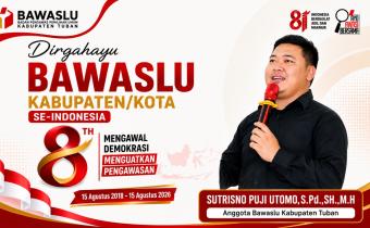 Sutrisno_HUT 8 Bawaslu KabKota